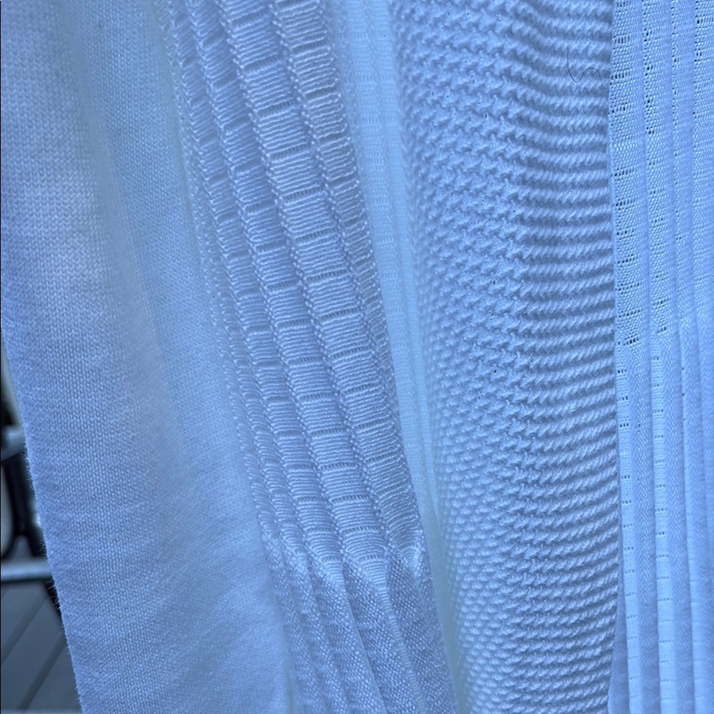 Belldini White Ribbed Cardigan - Picture 5 of 7